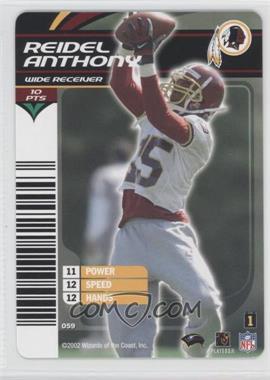 2002-03 NFL Showdown 1st & Goal - [Base] #059 - Reidel Anthony