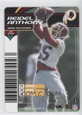 2002-03 NFL Showdown 1st & Goal - [Base] #059 - Reidel Anthony