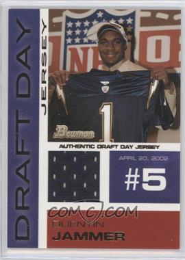 2002 Bowman - Draft Day Jerseys #DDJ-QJ - Quentin Jammer