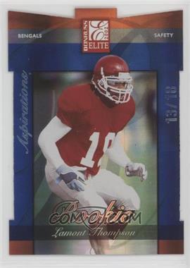 2002 Donruss Elite - [Base] - Aspirations Die-Cut #184 - Lamont Thompson /18