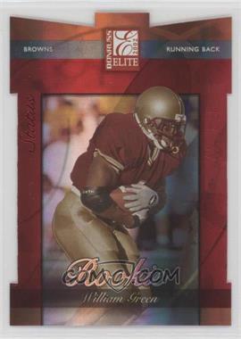 2002 Donruss Elite - [Base] - Status Die-Cut #117 - William Green /69