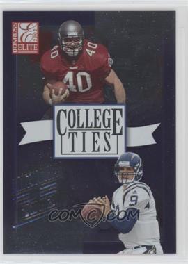 2002 Donruss Elite - College Ties - National Convention Embossing #CT-18 - Mike Alstott, Drew Brees /5