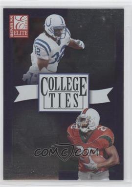 2002 Donruss Elite - College Ties #CT-6 - Clinton Portis, Edgerrin James /1600