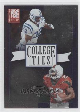 2002 Donruss Elite - College Ties #CT-6 - Clinton Portis, Edgerrin James /1600