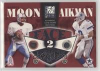 Warren Moon, Troy Aikman [EX to NM] #/350