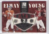 Steve Young, John Elway [EX to NM] #/350
