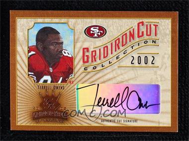 2002 Donruss Gridiron Kings - Gridiron Cut Collection #GC-31 - Terrell Owens /200