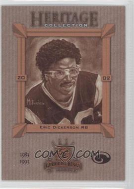 2002 Donruss Gridiron Kings - Heritage Collection #HC-7 - Eric Dickerson