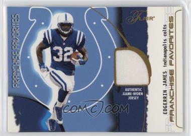 2002 Flair - Franchise Favorites - Jerseys #_EDJA - Edgerrin James [Good to VG‑EX]