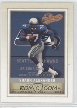 2002 Fleer Authentix - [Base] - Front Row #53 - Shaun Alexander /150