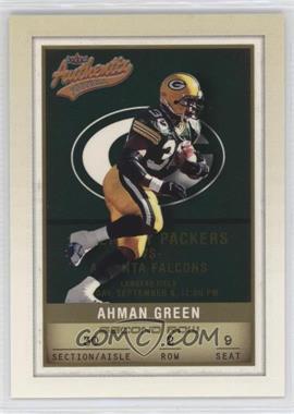 2002 Fleer Authentix - [Base] - Second Row #74 - Ahman Green /250