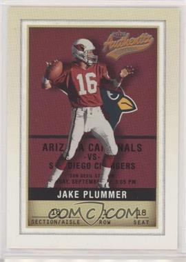 2002 Fleer Authentix - [Base] #1 - Jake Plummer