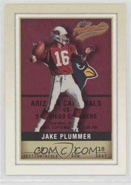 2002 Fleer Authentix - [Base] #1 - Jake Plummer