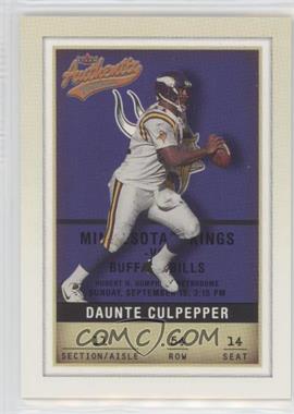 2002 Fleer Authentix - [Base] #54 - Daunte Culpepper