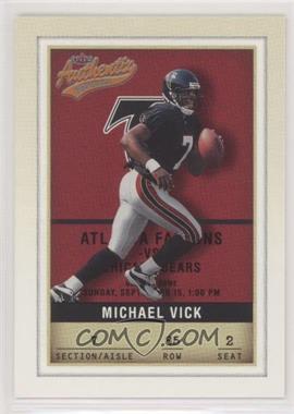 2002 Fleer Authentix - [Base] #85 - Michael Vick