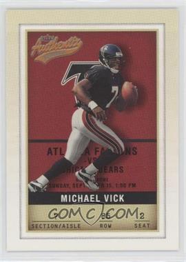 2002 Fleer Authentix - [Base] #85 - Michael Vick