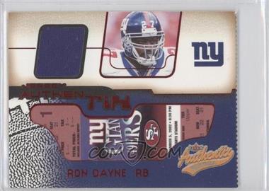 2002 Fleer Authentix - Jersey Authentix - Ripped #JA-RD - Ron Dayne