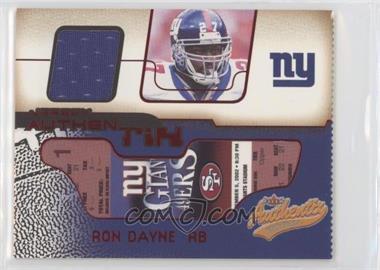 2002 Fleer Authentix - Jersey Authentix - Ripped #JA-RD - Ron Dayne