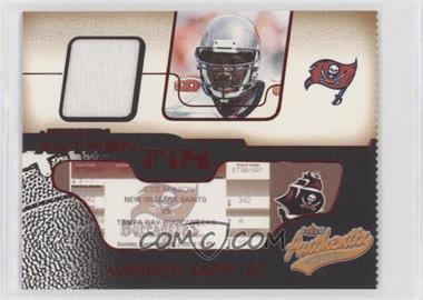 2002 Fleer Authentix - Jersey Authentix - Ripped #JA-WS - Warren Sapp