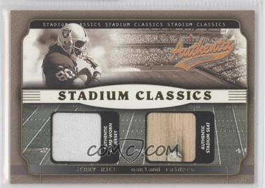 2002 Fleer Authentix - Stadium Classics - Gold Memorabilia #SC-JR - Jerry Rice /100