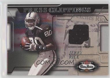 2002 Fleer Box Score - Press Clippings Jerseys #_JERI - Jerry Rice