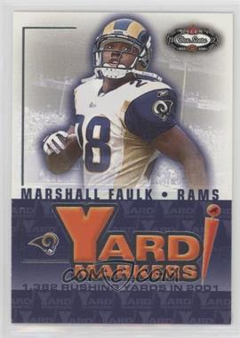2002 Fleer Box Score - Yard Markers #13YM - Marshall Faulk