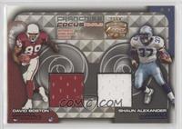 Shaun Alexander, David Boston #/100