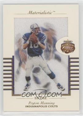 2002 Fleer Focus Jersey Edition - Materialistic - Home #10M - Peyton Manning