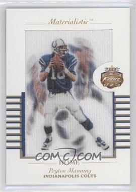 2002 Fleer Focus Jersey Edition - Materialistic - Home #10M - Peyton Manning