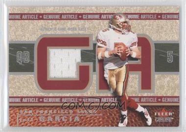 2002 Fleer Genuine - Genuine Article - 500 #GA-JG - Jeff Garcia /500