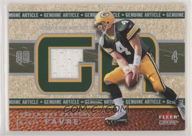 2002 Fleer Genuine - Genuine Article #GA-BF - Brett Favre