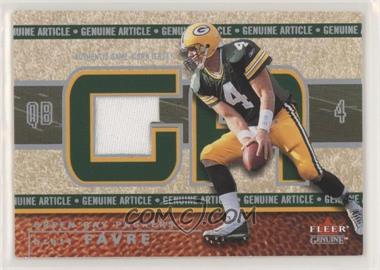 2002 Fleer Genuine - Genuine Article #GA-BF - Brett Favre