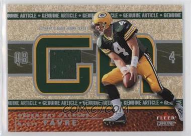 2002 Fleer Genuine - Genuine Article #GA-BF - Brett Favre