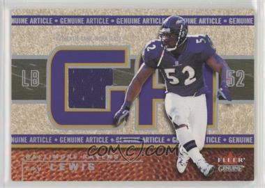 2002 Fleer Genuine - Genuine Article #GA-RL - Ray Lewis