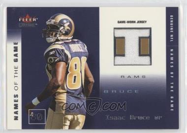 2002 Fleer Genuine - Names of the Game Jerseys #IB-NG - Isaac Bruce /500