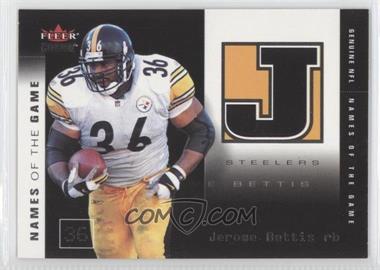 2002 Fleer Genuine - Names of the Games #14 NG - Jerome Bettis