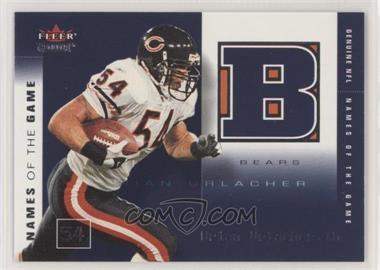 2002 Fleer Genuine - Names of the Games #3 NG - Brian Urlacher