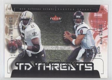 2002 Fleer Genuine - TD Threats #25 TD - Aaron Brooks, David Carr