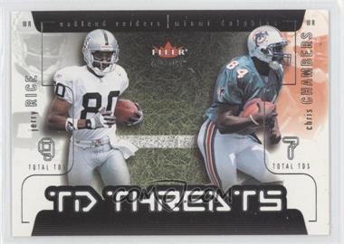 2002 Fleer Genuine - TD Threats #8 TD - Jerry Rice, Chris Chambers