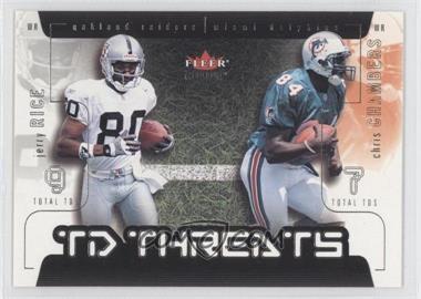 2002 Fleer Genuine - TD Threats #8 TD - Jerry Rice, Chris Chambers