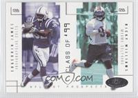 Edgerrin James, Ricky Williams #/750