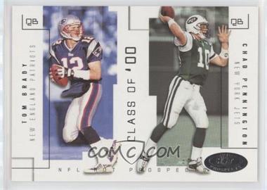 2002 Fleer Hot Prospects - Class Of #18 CO - Tom Brady, Chad Pennington /750