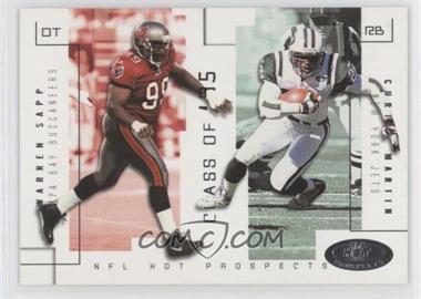 2002 Fleer Hot Prospects - Class Of #6 CO - Warren Sapp, Curtis Martin /750