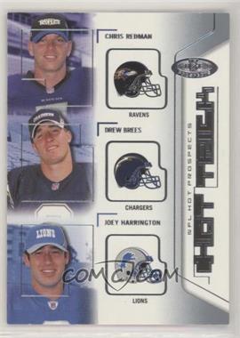 2002 Fleer Hot Prospects - Hat Trick #1 HT - Chris Redman, Drew Brees, Joey Harrington