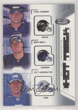 2002 Fleer Hot Prospects - Hat Trick #1 HT - Chris Redman, Drew Brees, Joey Harrington