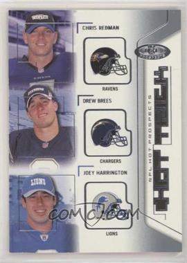 2002 Fleer Hot Prospects - Hat Trick #1 HT - Chris Redman, Drew Brees, Joey Harrington