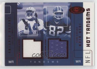2002 Fleer Hot Prospects - Hot Tandems Materials - Red Hot #AB-JR - Antonio Bryant, Josh Reed /10 [EX to NM]