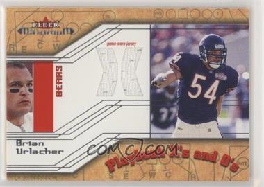 2002 Fleer Maximum - Playbook X's and O's Jersey X's #_BRUR - Brian Urlacher