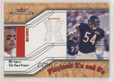 2002 Fleer Maximum - Playbook X's and O's Jersey X's #_BRUR - Brian Urlacher