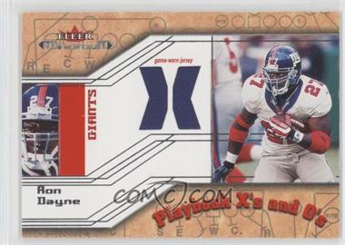 2002 Fleer Maximum - Playbook X's and O's Jersey X's #_RODA - Ron Dayne